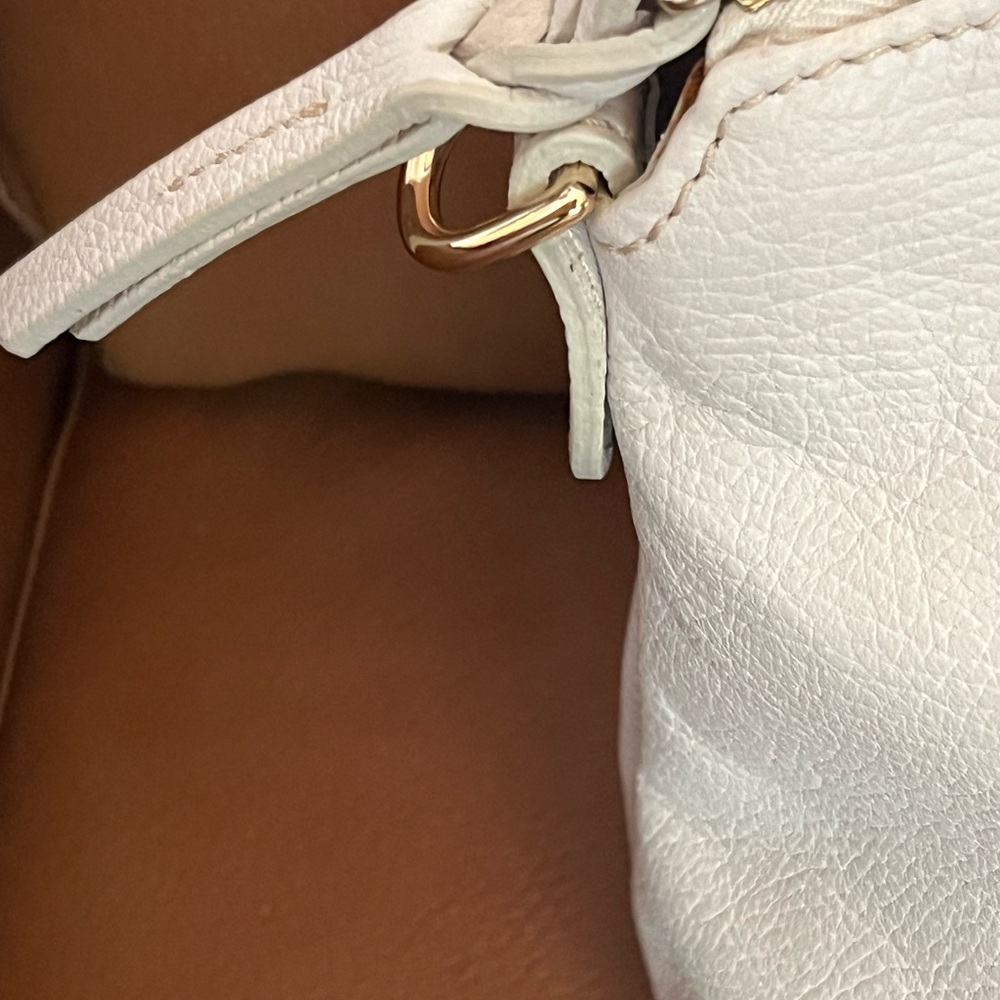 Dooney & Bourke White Pebble Leather Satchel Handbag Purse #6L968 w Tags $278 - Picture 4 of 9